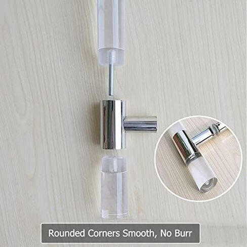 C Acrylic Push Pull Door Handle - Modern Office, Kitchen, Bathroom, Garage Decor - Durable and Stylish Entryway Hardware for Easy Access in Kuwait