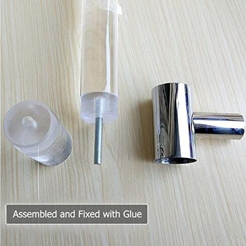 C Acrylic Push Pull Door Handle - Modern Office, Kitchen, Bathroom, Garage Decor - Durable and Stylish Entryway Hardware for Easy Access in Kuwait