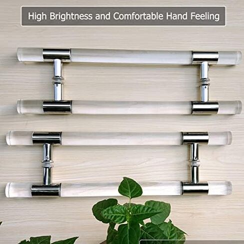 C Acrylic Push Pull Door Handle - Modern Office, Kitchen, Bathroom, Garage Decor - Durable and Stylish Entryway Hardware for Easy Access in Kuwait