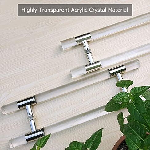 C Acrylic Push Pull Door Handle - Modern Office, Kitchen, Bathroom, Garage Decor - Durable and Stylish Entryway Hardware for Easy Access in Kuwait