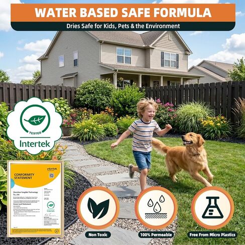 Mulch & Rock Glue with Battery Powered Sprayer, 1 Gallons Ready-to-Use Landscape Glue for Gravel, Mulch & Small Stones, No Dilution Formula, Weather-Resistant Pea Gravel Stabilizer in Kuwait