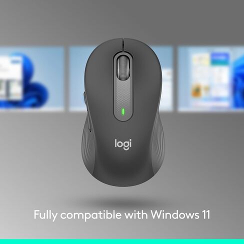 Logitech Signature M650 for Business Wireless Mouse, for Small to Medium Sized Hands, Logi Bolt, Bluetooth, SmartWheel - Graphite in Kuwait