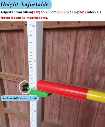 Competition Training High Jump Stands for School, 50-200 cm Adjustable Athletics Track and Field High Jump Standards Tool, Crossbar Not Included, Pair in Kuwait