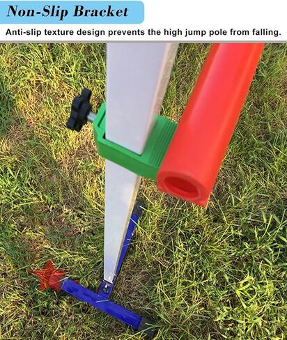 Adjustable High Jump Stand 50-200 Cm, Lightweight Steel Frame for Competitions, Portable Track and Field Equipment, Ideal for Athletes and Coaches in Kuwait
