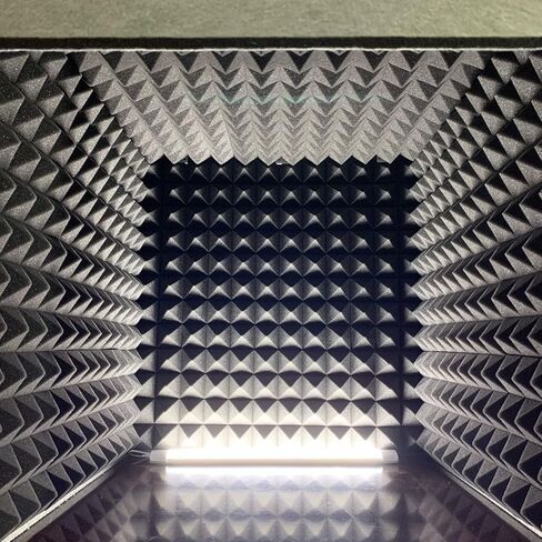 Desktop Soundproofing Enclosure, Foldable Recording Studio with LED Lights, Noise Reduction Sound Absorbing Foam Outer Layer Polyester Fiber Acoustic Panels in Kuwait