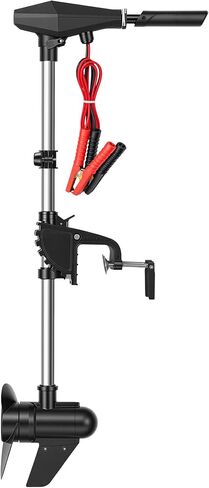 58 LBS Trolling Motor, Brushless Electric Motor with Stepless Speed Control, 30 Inch Shaft, LED Battery Indicator, Transom Mounted for Kayak, Fishing Boat in Kuwait