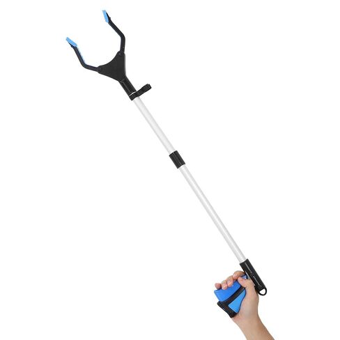 TOYANDONA Foldable Trash Picker Grabber Tool Aluminium Alloy and Plastic Construction, 11cm Opening Garbage Grabber for Easy Litter Pickup and Waste Collection, for Sanitation Workers in Kuwait
