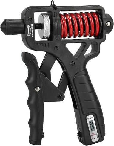 Adjustable 11-350 Lbs, Grip Strength Trainer, Forearm Hand Exerciser for Strength with Digital Counter, Hand Gripper Strengthener for Athletes Muscle Building Hand Treatment Strength Recovery. in Kuwait