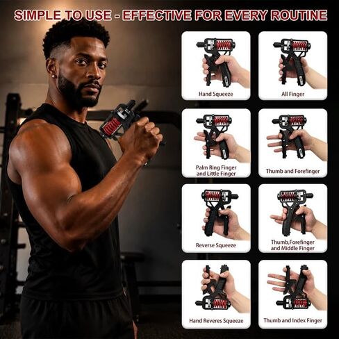 Adjustable 11-350 Lbs, Grip Strength Trainer, Forearm Hand Exerciser for Strength with Digital Counter, Hand Gripper Strengthener for Athletes Muscle Building Hand Treatment Strength Recovery. in Kuwait