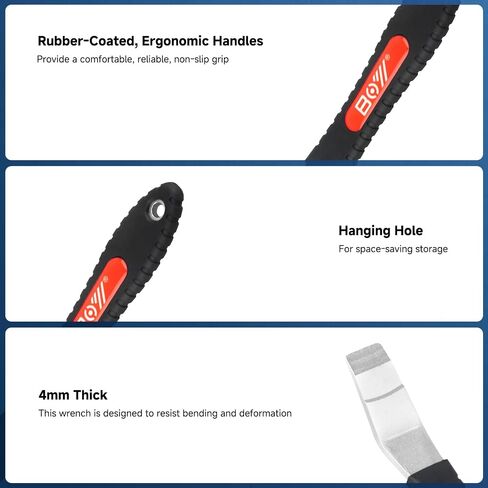 Extended Hydraulic Piston Press for Bicycle Disc Brakes – Caliper Pad Spreader Tool Improved Design with Longer Handle & Extended Tip for Safe Brake Maintenance – Durable Dual-Density Grip in Saudi Arabia