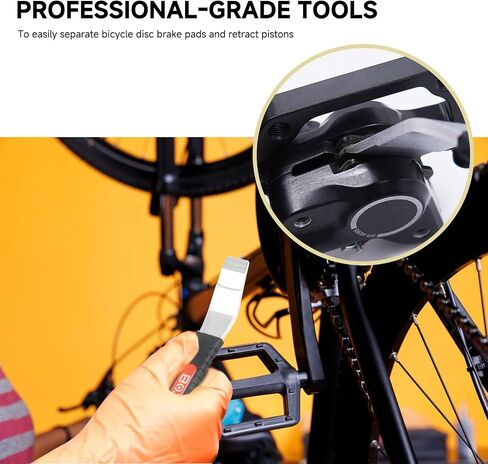 Extended Hydraulic Piston Press for Bicycle Disc Brakes – Caliper Pad Spreader Tool Improved Design with Longer Handle & Extended Tip for Safe Brake Maintenance – Durable Dual-Density Grip in Saudi Arabia