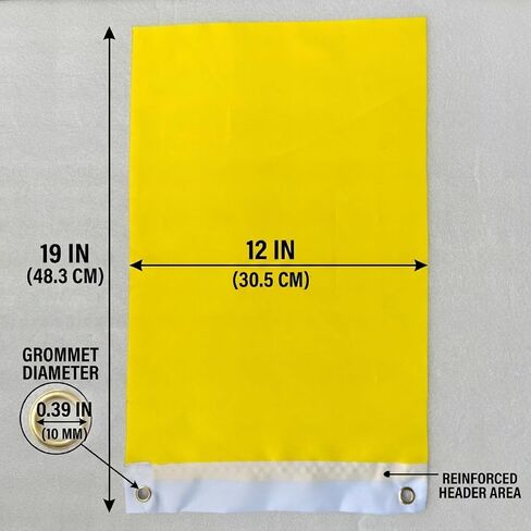 2 Pcs Quarantine Flag 12x19 Inch, Solid Yellow Blank Boat Flag for Marine Sailing and Port Entry in Kuwait