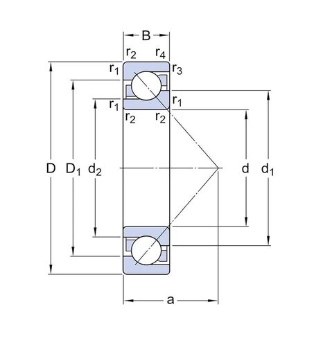 7307 7307BEP 7307BEP/P6 35x80x21 7307-B-TVP محامل الاتصال الزاوي ABEC-3 in Kuwait