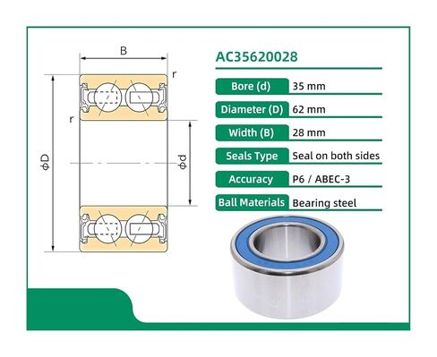 1PCS AC35620028 35X62X28 35BD6228 ACB35X62X28 ACB35620028 Conditioning Bearings in Kuwait