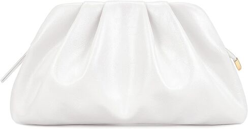 Milisente Vintage Cloud Evening Bag Shiny Crackle Pleated Zipper Clutch Purses for Women With Convertible Crossbody Strap in Saudi Arabia