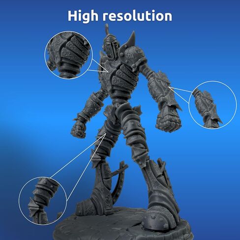 TGM-7 راتينج Wargaming ثلاثي الأبعاد لمنمنمات الطاولة - قوي، عالي الدقة، رائحة منخفضة، سائل طباعة ثلاثي الأبعاد سريع المعالجة لطابعات 4K/8K/12K LCD/DLP/SLA ثلاثية الأبعاد (رمادي جرافيت، 1 كجم) in Kuwait