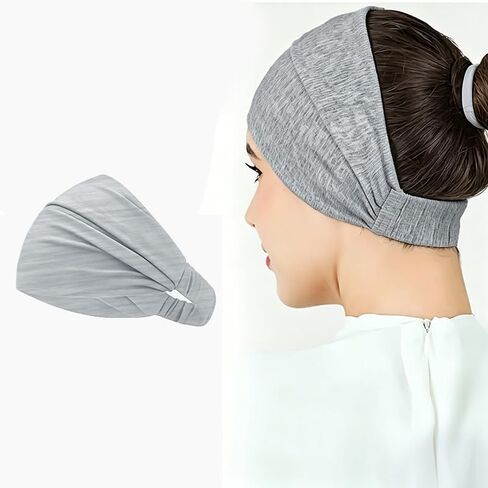 Wide Elastic Headband for Women and Girls Comfortable Non-Slip Stretchy Hair Band for Sports Yoga and Daily Hair Styling in Kuwait