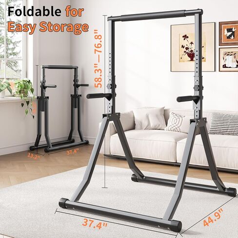 Foldable Pull Up Bar Station 58.3''-76.8'' Power Tower in Kuwait