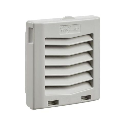 Hoffman / nVent - HG0400404 - Exhaust Grille Kit for Filter Fan, 4-1/2 x 4-1/2 x 2, IP54, Non-Metallic, Gray, ( Each ) in Kuwait