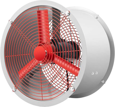 Explosion Proof Exhaust Fan, 2880m³/h Explosion Proof Exhaust Fan, 110V Industrial Spray Booth Paint Fumes Exhaust Fan Wall-Mounted Or Embedded Installation for Spray Booth, Basement, Factory in Kuwait