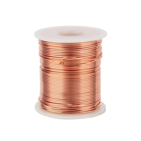 99.9% Pure Copper Wire, 18 Gauge(1mm), 200 Feet(61m),1 Pound Spool,Solid Copper Wire for Jewelry Making,Crafts, Electroculture Gardening Antenna, Science Projects,Dead Soft in Saudi Arabia