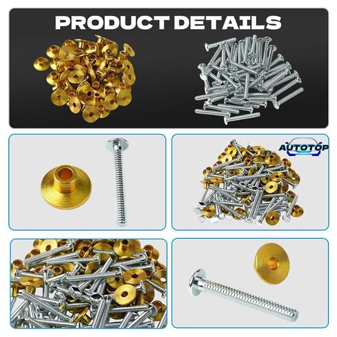 طقم Huck and Collar FIT Peterbilt 379 - 3/16 بوصة أطواق فولاذية متوسطة الحافة، رأس زر - استبدل MGP98T-R6-10G، MGCS-R6U - عبوة من 100 قطعة in Kuwait