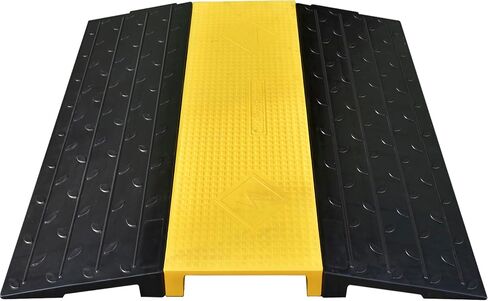 Assemble Threshold Bridge Ramp,1 Large Channel Floor Wire Hose Cord Cable Protector, Doorway Ramp for Cars Wheelchairs, ADA Compliant Driveway Road Hump, Traffic Speed Bump in Saudi Arabia