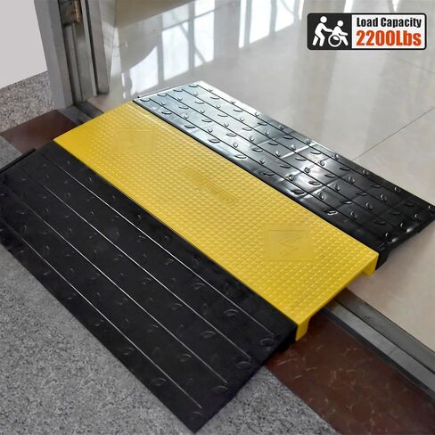 Assemble Threshold Bridge Ramp,1 Large Channel Floor Wire Hose Cord Cable Protector, Doorway Ramp for Cars Wheelchairs, ADA Compliant Driveway Road Hump, Traffic Speed Bump in Saudi Arabia