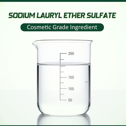 سائل كبريتات لوريل إيثر الصوديوم (SLES) - 100 مل / 3.38 أونصة سائلة | مادة خافضة للتوتر السطحي بدرجة مستحضرات التجميل، ذات رغوة عالية للاستخدام في الشامبو والصابون السائل وتركيبات العناية الشخصية in Kuwait