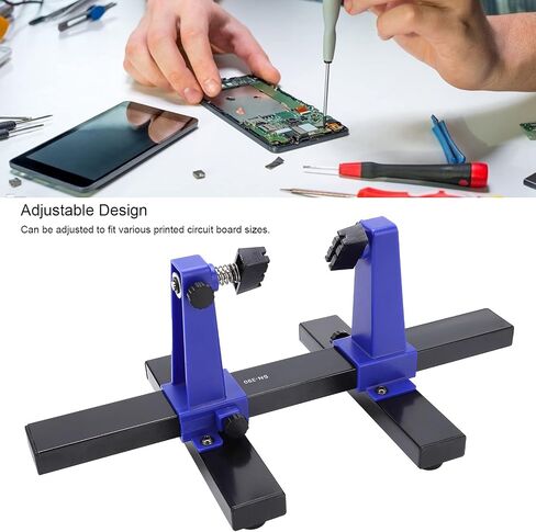 Circuit Board Clamping Kit, Adjustable Printed Circuit Board Holder Frame, 360 Degrees Rotatable PCB Frame Stand Clamp Printed Hand Soldering Repair Tool in Kuwait