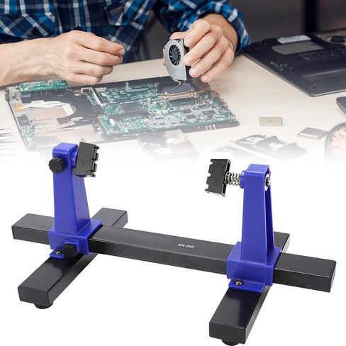 Circuit Board Clamping Kit, Adjustable Printed Circuit Board Holder Frame, 360 Degrees Rotatable PCB Frame Stand Clamp Printed Hand Soldering Repair Tool in Kuwait
