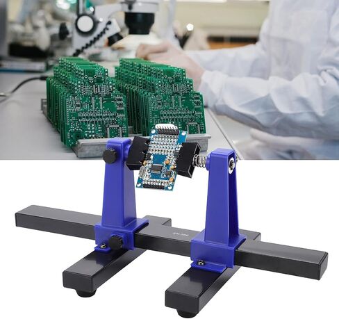 Circuit Board Clamping Kit, Adjustable Printed Circuit Board Holder Frame, 360 Degrees Rotatable PCB Frame Stand Clamp Printed Hand Soldering Repair Tool in Kuwait