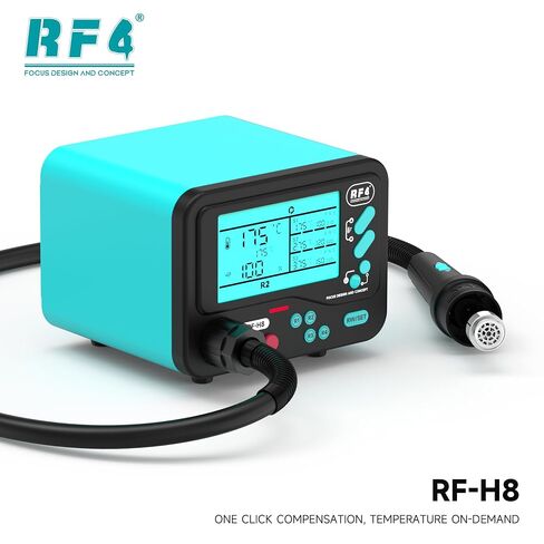 محطة إعادة تشغيل الهواء الساخن RF-H8، ذاكرة حصرية ذات 4 قنوات، ضبط مدة درجة الحرارة على 3 مراحل بحرية للمكونات الحساسة in Kuwait