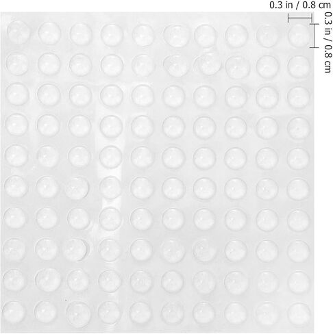 Silicone Cabinet Door Bumpers Pads, Self-Adhesive Noise Reduction Furniture Pads, Easy to Apply Protective Bumpers for Doorknob and Chair, 1 Sheet in Kuwait