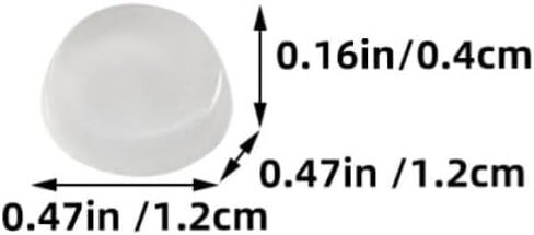 Uonlytech 64 Particles Silicone Adhesive Bumper Pads for Door Handle and Furniture Surface, White Cabinet Door Bumpers with Easy Installation and Shock Absorption for Home Decor and Other in Kuwait