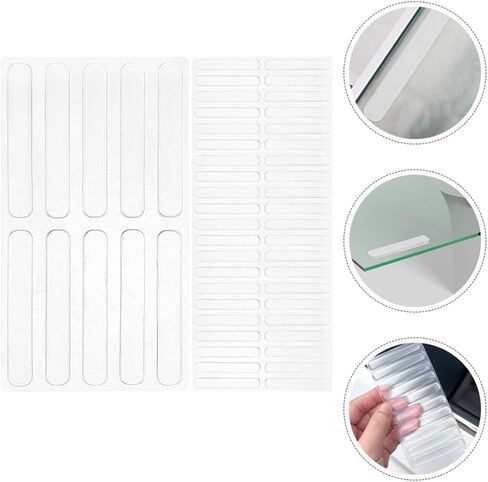Alipis Cabinet Door Bumpers 10 Sheets Self-Adhesive Flexible Glue Pads for Sliding Doors and Glass Tabletops Anti-Collision Protective Bumpers to Prevent Items from Colliding in Kuwait