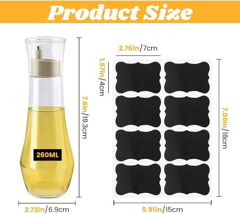 Mouthwash Dispenser for Bathroom, 8.8 oz Refillable Glass Mouth Wash Dispensers with Lid Cup Clear Small Mouthwash Container Bottle Holder for Bathroom & Kitchen Countertop in Kuwait