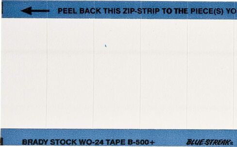 Brady Write-On Blank Labels .625 in H x 1.5 in W Cloth White 25 Cards/Pk in Saudi Arabia