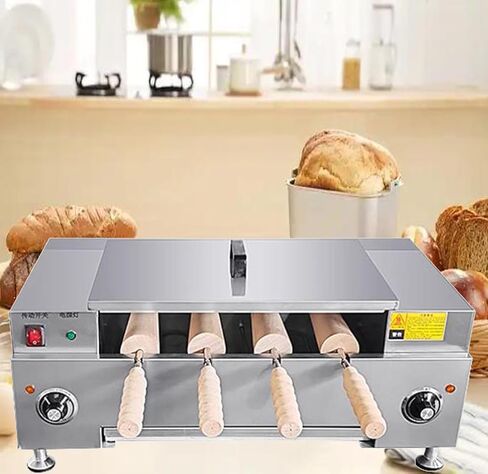 Commercial Chimney Cake Oven,Chimney Cake Roll Oven Maker,Electric Ice Cream Cone Oven,3000W Chimney Toaster Machine,Toaster Oven (Knob) in Kuwait