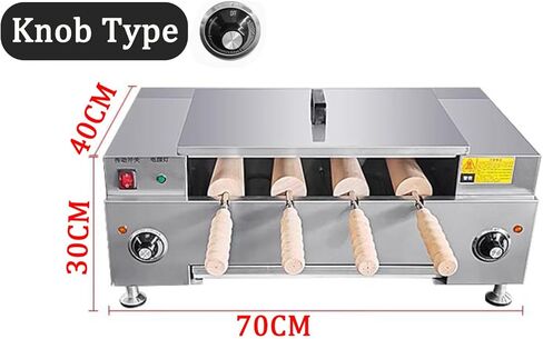 Commercial Chimney Cake Oven,Chimney Cake Roll Oven Maker,Electric Ice Cream Cone Oven,3000W Chimney Toaster Machine,Toaster Oven (Knob) in Kuwait