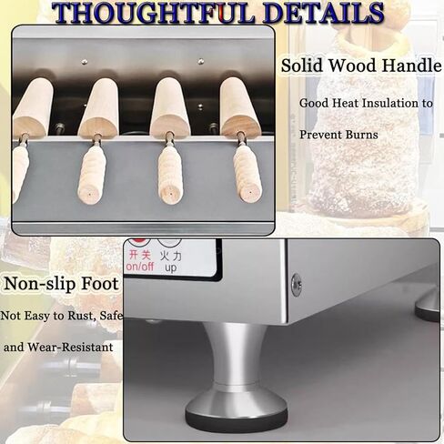 Commercial Chimney Cake Oven,Chimney Cake Roll Oven Maker,Electric Ice Cream Cone Oven,3000W Chimney Toaster Machine,Toaster Oven (Knob) in Kuwait