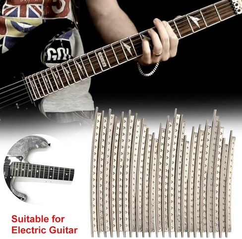 Electric Guitar 22Pcs Cupronickel Fret 2.2 mm, Wire Accessories for Performance, High Durability Suitable for Electric Guitarists in Kuwait