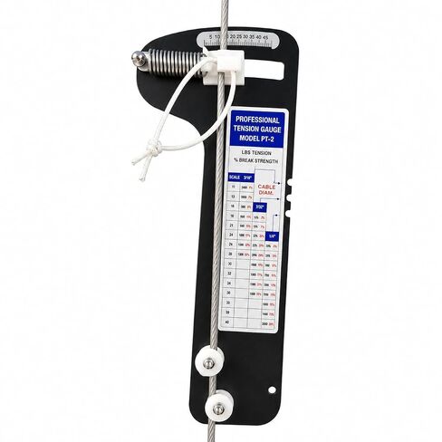 PT-2 Sailboat Rigging Tension Gauge | 2000 lbs | for 3/16" 7/32" 1/4" Cables (L) in Kuwait