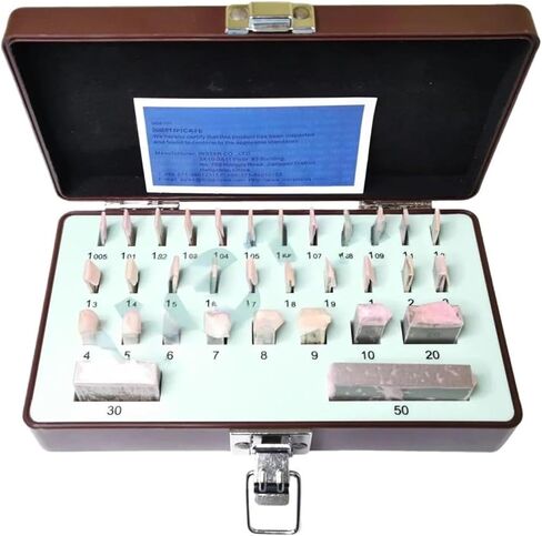 مجموعة كتل Gage 32 قطعة درجة 0 دقة متوسطة 0.00045 مم فولاذ Gcr15 1.005mm-30-50mm in Kuwait