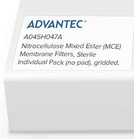 Nitrocellulose Mixed Ester (MCE) Membrane Filters, Sterile, Gridded, 0.45um, 47mm Diameter, 100/pk in Kuwait