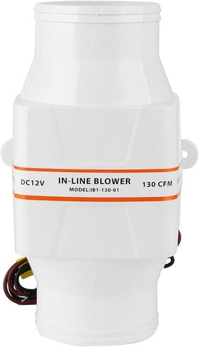 aqxreight 3inch in Line Marine Bilge Blower Strong Ventilati 3 Inch in Line Marine Bilge Blower, High- 130 CFM Ventilation Fan for Boats Yachts RVs, Proof 3 Inch in Kuwait