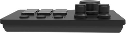Visual Customizable Keyboard Media Controller for Gaming and Content Creation, Compact Design, 64-bit and AboveMacOs 14 and Above, 6 Customizable Keys, 3 Buttons (Black) in Kuwait