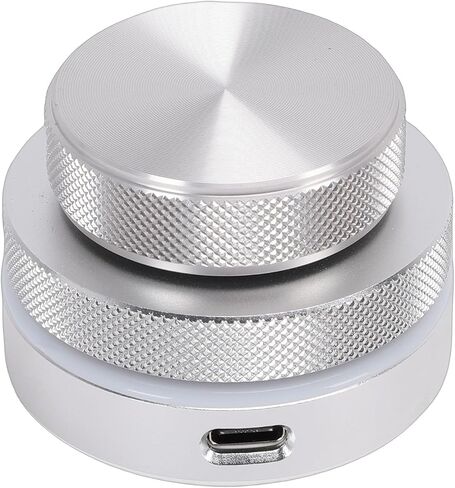 Volume Knob, 360 Rotating 400mAh RGB Lights USB Volume Knob Bluetooth Control with Customizable Controller Multi System Compatible for Multimedia Audio Workstation in Kuwait
