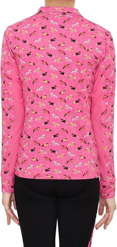 TuffRider Children's Puff Ponies Sport Shirt- Pink- X-Small in Kuwait