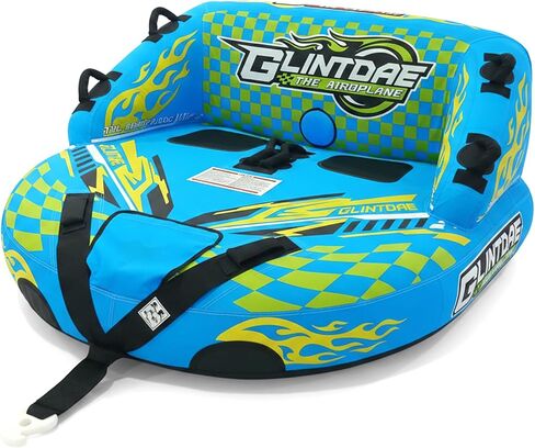 Towable Tube for Boating 2-Person, Heavy Duty Sofa Style Boat Tube | Premium Nylon Cover, EVA Pad & Super Safe Handle & Quick Connector Water Tubes for Boats, Boat Towables for Lake in Kuwait